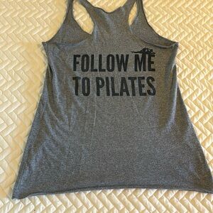 Pilates nerd tank “follow me to pilates”